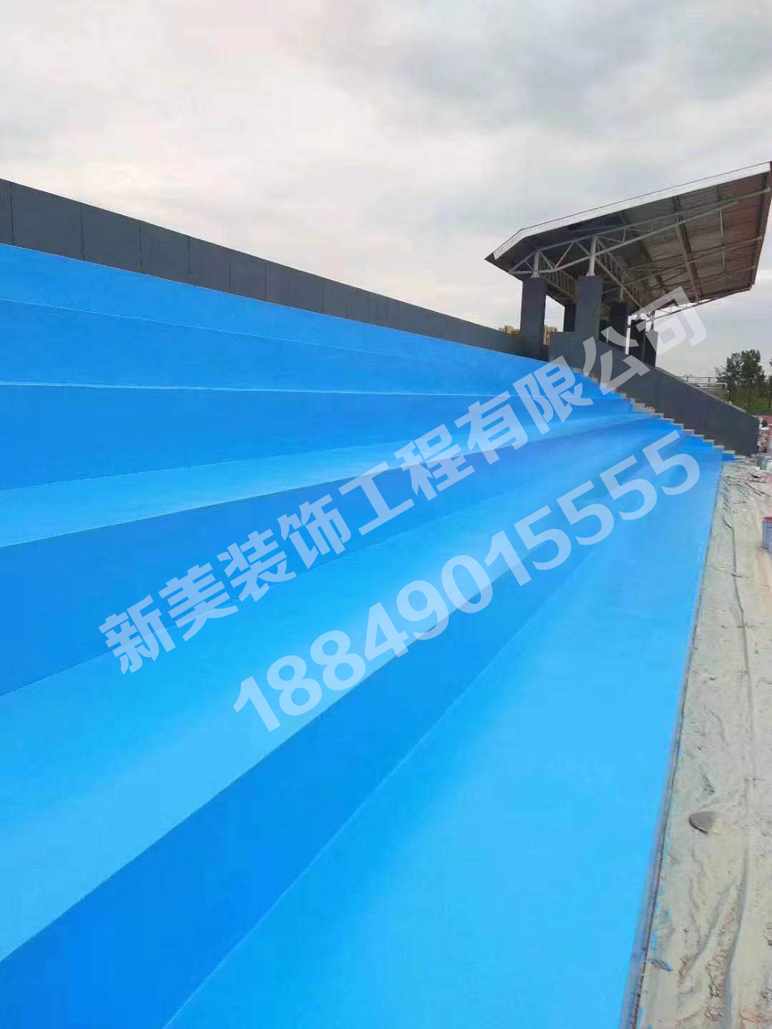 加油站彩色地面